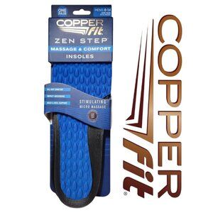 NEW Copper Fit Men's Zen Step Comfort Insole Size 8-14 Shoe Insoles Hiking Camp